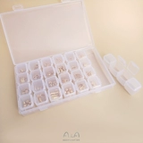 Аксессуар, коробка для хранения, пластиковые прозрачные бусины, серьги, кольцо, аксессуары, тара, коробочка для хранения, 28 ячеек, 10 ячеек