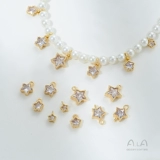 Сохраняющий цвет 14-каратный позолоченный циркон, маленькая подвеска в форме звезды, кружевной двойной кулон с пятиконечной звездой, ожерелье в виде руки, кулон своими руками