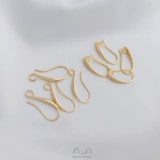 Классические модные серьги ручной работы, аксессуар, аксессуары, 14 карат, золотой цвет