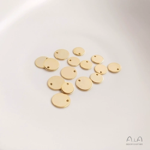 Медные аксессуары ручной работы, ручка, серьги, подвеска, 14 карат