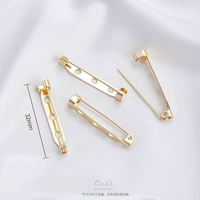 F29-6 32 мм три отверстия брошь 1 кусок