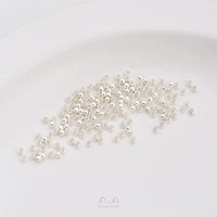 Z36-10 Бусины серебряные толстые 2мм 100шт