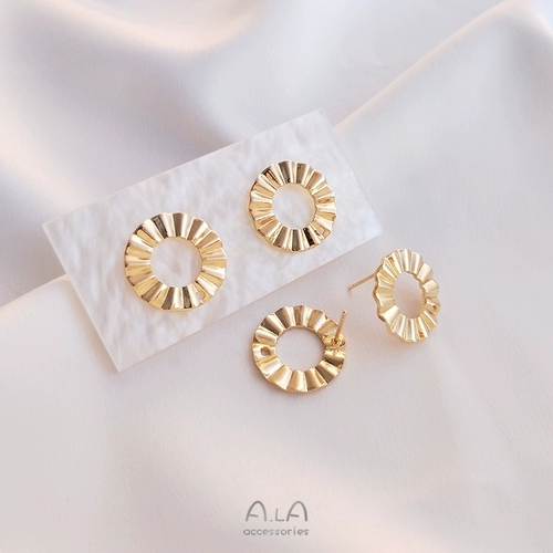 Украшение, серьги ручной работы, аксессуары, 14 карат, золотой цвет