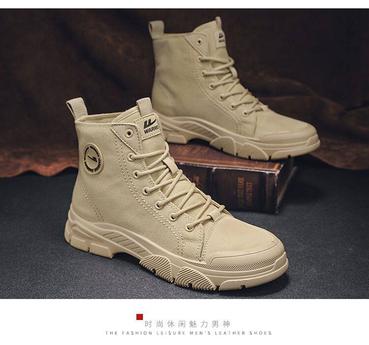 Warrior, Martens, зимние нескользящие износостойкие тканевые ботинки 