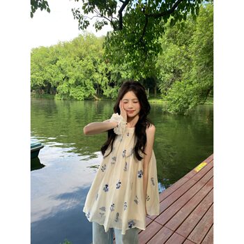 ການພິມເສື້ອໃຫມ່ 2026 ຄົນອັບເດດ: ແລະສູງທີ່ສຸດຝຣັ່ງ halter neck ຂອງແມ່ຍິງພາກຮຽນ spring ແລະ summer ສູງທີ່ສຸດເປັນເອກະລັກແລະ chic ເທິງຂະຫນາດນ້ອຍ