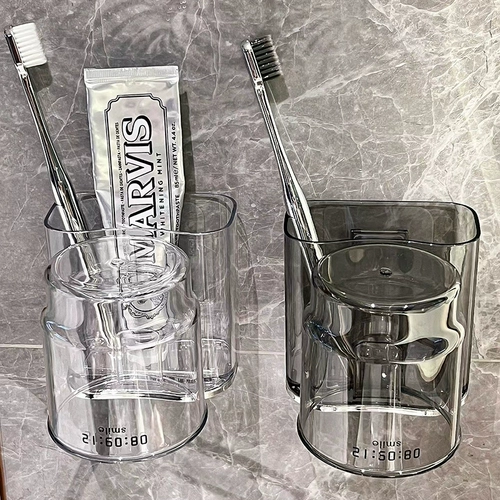 Зубная чашка зубная щетка, набор полки, бесплатная туалетная стена -накрытая стеной с одной рубкой, электрическая зубная щетка, висящая зубная щетка