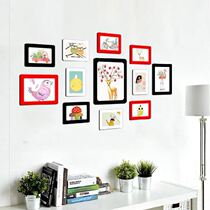 Magnetic frame hanging wall PVC magnetic frame photo frame photo frame setting 6 inch photo wall sticker magnetic hanging wall sticker free of punching