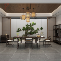 New Chinese style tea table and chair combination solid wood coffee table table living room household crabapple wood office kung fu tea table tea table