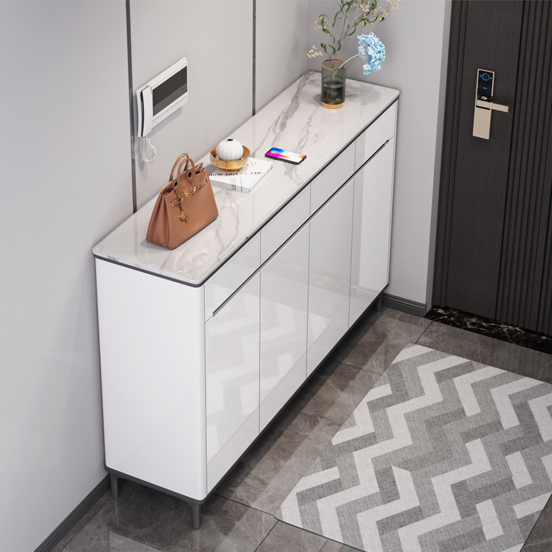 Light luxury shoe cabinet home door locker large capacity paint balcony storage hall Hall cabinet living room entrance partition cabinet
