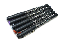 Japan Wu Zhuzhu ZIG comic needle tube pen waterproof hook line pen watercolor hooking up multi-wire wide 5 color selection