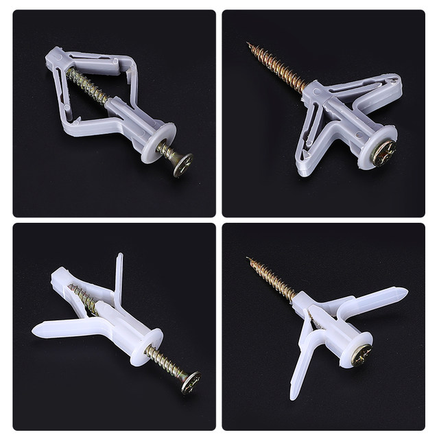 Gypsum board expansion screw aircraft expansion tube plastic rubber plug expansion plug hollow brick ພິເສດ butterfly type self-tapping expansion nail