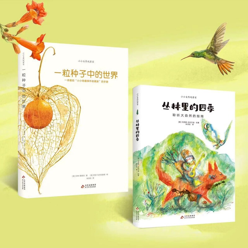 The World in a Seed: Four Seasons in the Jungle - Children's Picture Book for Ages 3-6, Nature Science Encyclopedia for Kids, Spring, Summer, Autumn, Winter, Ecological Changes, Beautiful Nature, Early Childhood Cognition, Enlightenment, Early Education, Children's Extracurricular Book