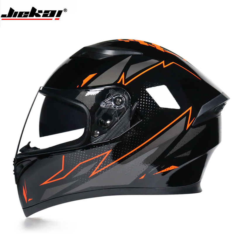 Jiekai helmet electric motorcycle men's and women's head Gray full helmet Cardin locomotive helmet four summer with tail wing riding