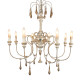 American-Style Chandelier for Duplex Floor, High-Ceiling Living Room Lamp, Vintage Villa Large Chandelier, Wooden Art, Country Style, Hotel Pastoral Lighting Fixtures