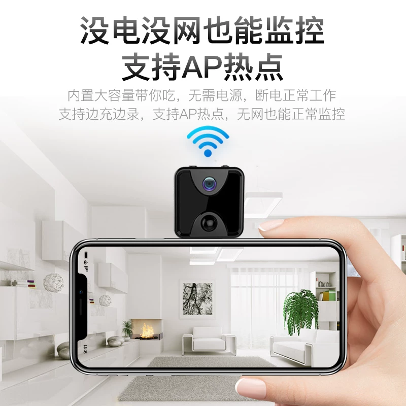 4K камера беспроводной подключение wifi мониторинг дома удаленный доступ через мобильный телефон ночное видение высокое разрешение миниатюрный широкий угол зондирования