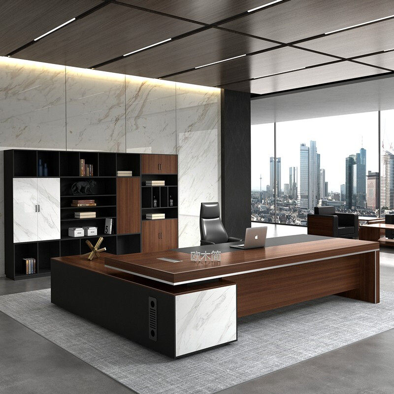 Boss desk desk simple modern president table single desk chair combination executive desk office furniture
