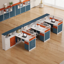 Staff Desk Minimalist Modern Screen Partition Staff Desk Computer Desk and Chair Combination Financial Desk Furniture