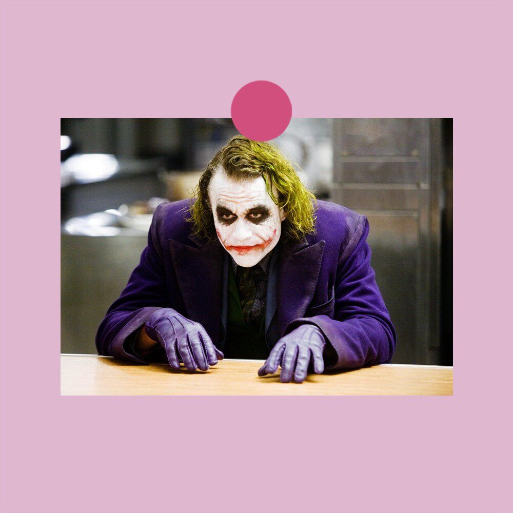 Homemade postcard small card clown Joker Batman Dark Knight Poster Decoration Painting a1a07a62