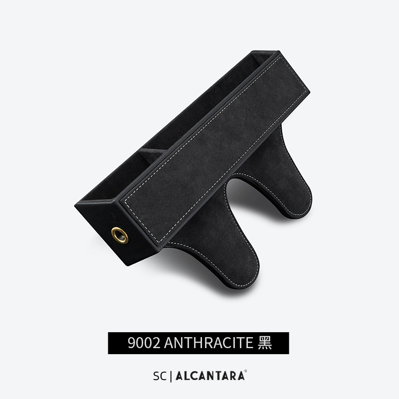 SC | Hộp đựng đồ có khe hở trên ghế ô tô bằng da Alcantara đa năng, giá để đồ cao cấp gối tựa lưng ô tô 