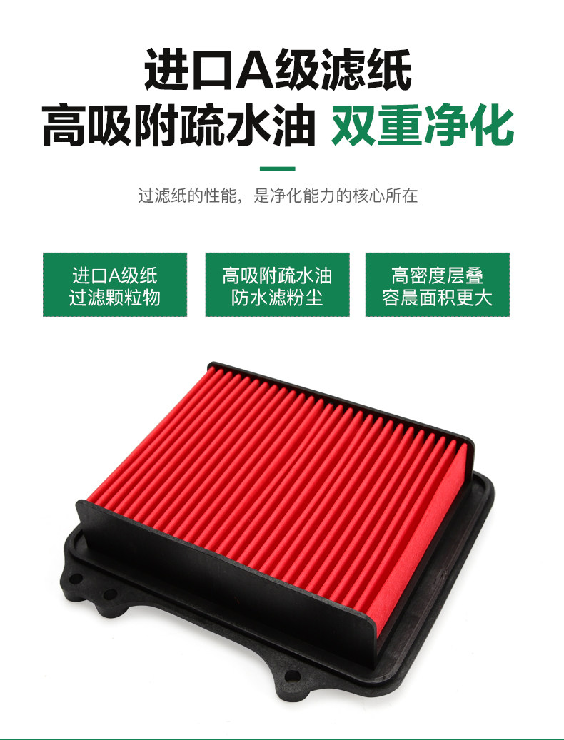 Suitable for Haojue Scooter Vx Usr Ucr Vh Afr125 Air Filter Hj125T-20-21