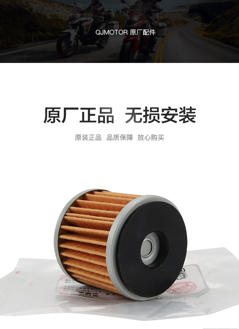 Original Qianjiang Motorcycle Glory 250 QJ250-2H Oil Filter Element Filter Machine Filter Oil Gage