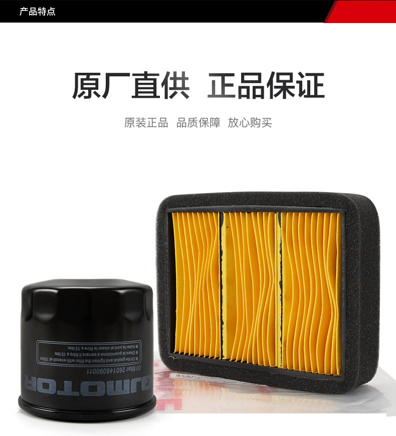 QJMOTOR Qianjiang Motorcycle Yi 550 QJ500-19 Oil Filter Air Filter Air Filter
