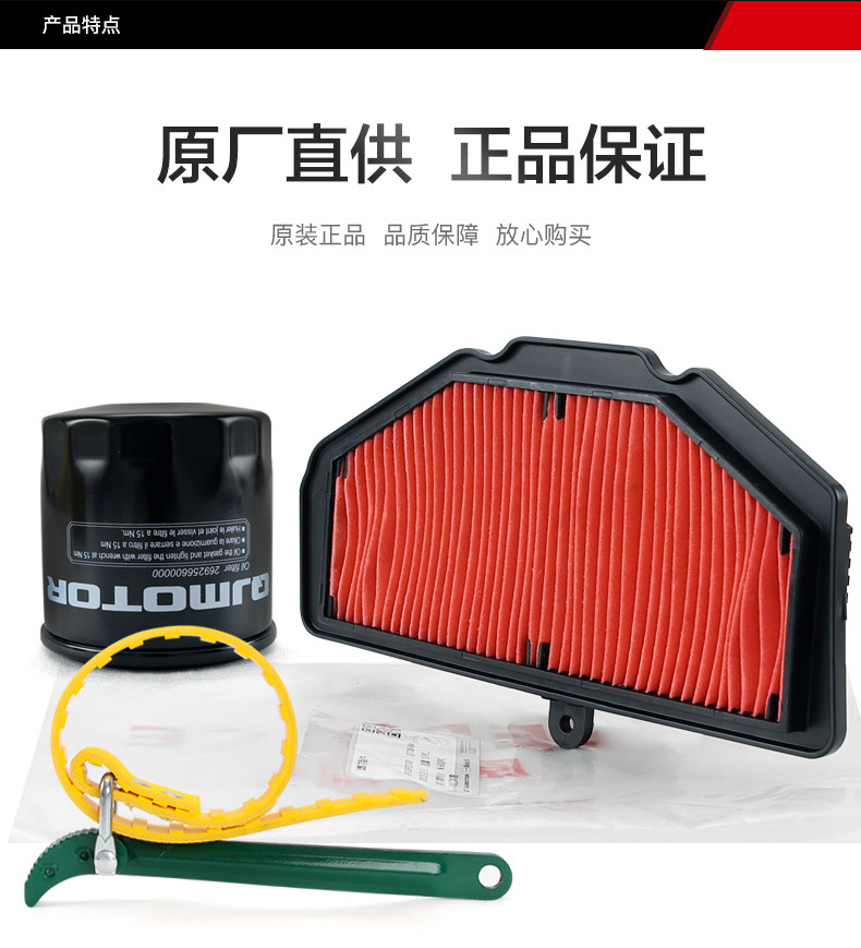 Original Qianjiang Motorcycle Accessories Flash 700 Chasing 700 Air Filter Oil Filter Machine Filter Air Filter Original