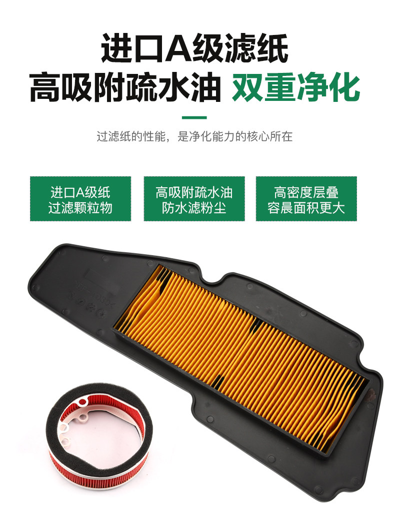 Yamaha SMAX155 Air Filter FORCE155 Linhai LH175T Leading Air Filter Core Air Filter