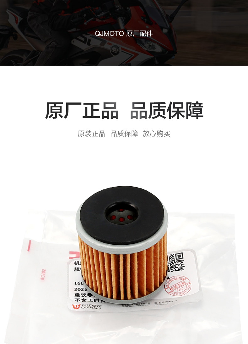 Qianjiang Motorcycle Race R250 Single Cylinder Oil Filter Element Machine Filter Air Filter Original Factory