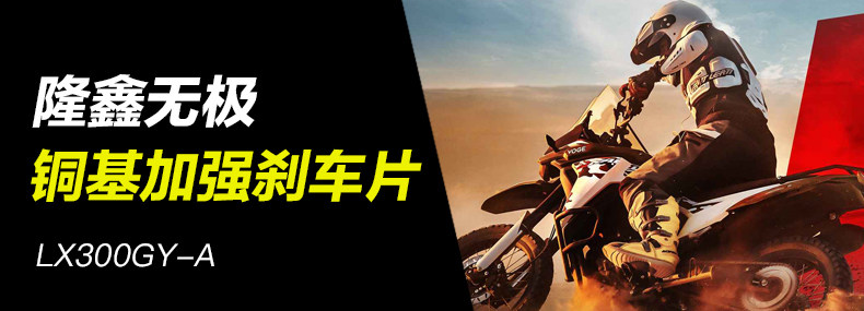 Longxin Wuji 300GY LX300GY-A off-road motorcycle front and rear brake pads disc brake pads brake pad accessories