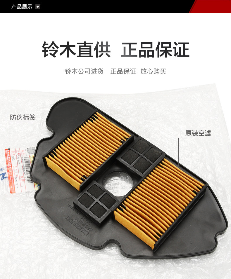 Light Riding Motorcycle Le Zhili to UZ UR110 Dolphin Air Filter QS110T-2 Air Filter Core Original