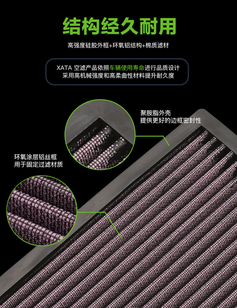 Kawasaki Ninja NINJA EX250R Z 250 300 modified high flow air filter element filter air filter