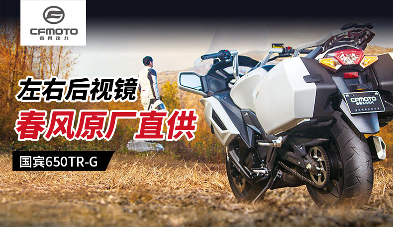Original Motorcycle Rearview Mirrors for Guobin 650Tr-G Cf650-6 650J-2, Left and Right Mirrors