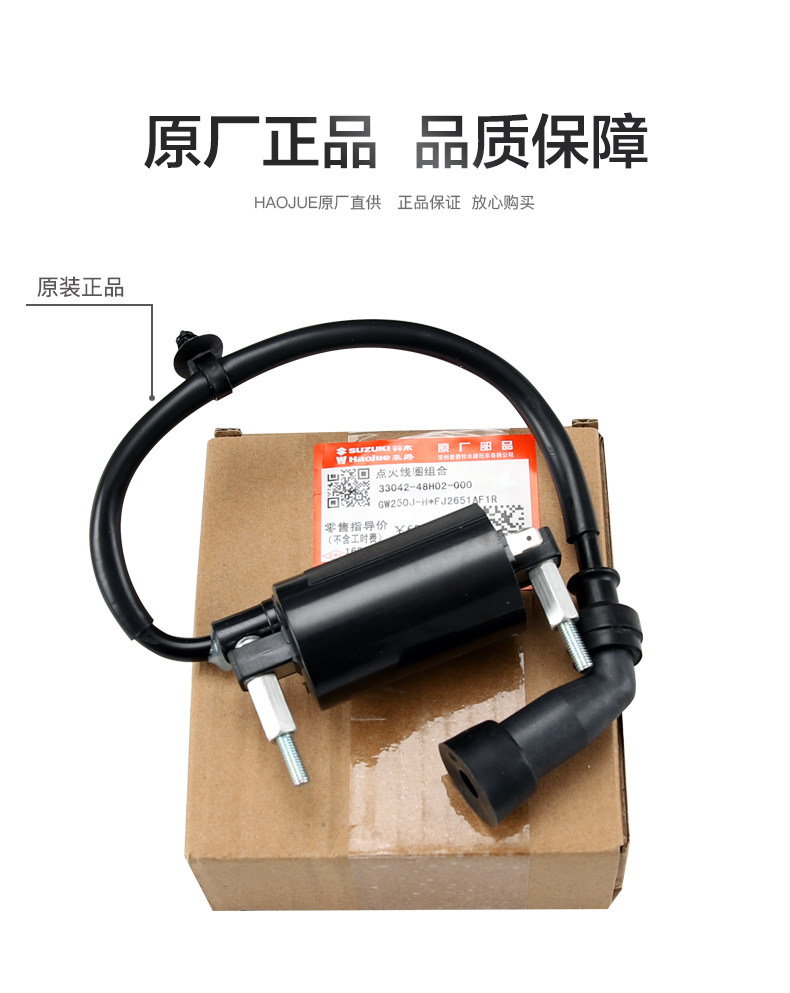 For Haojue original GSX250 GW DL250 DR300 ignition coil high voltage package high voltage cap igniter