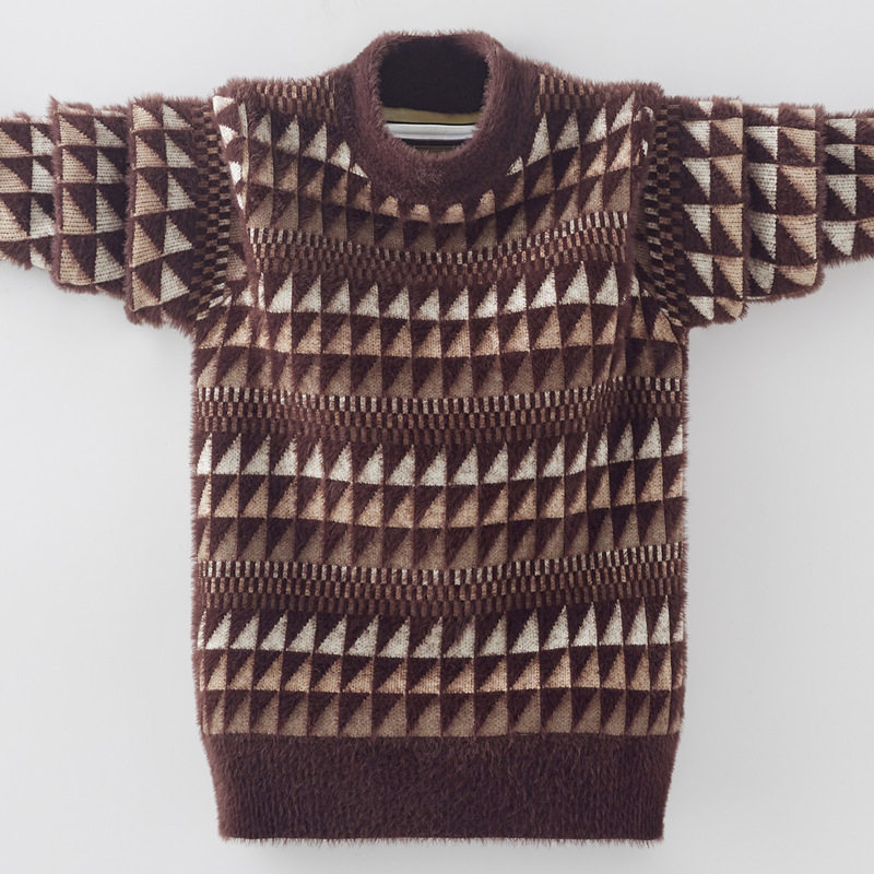 Boy Water Mink Fluff Clothing Children's Head Autumn Winter Style Boomers Thickened Boys CUHK Children's Clothing Needleweaters Winter