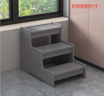 Ladder household stairs two-step three-step dual-purpose storage climbing steps foot stool bay window sill balcony ladder