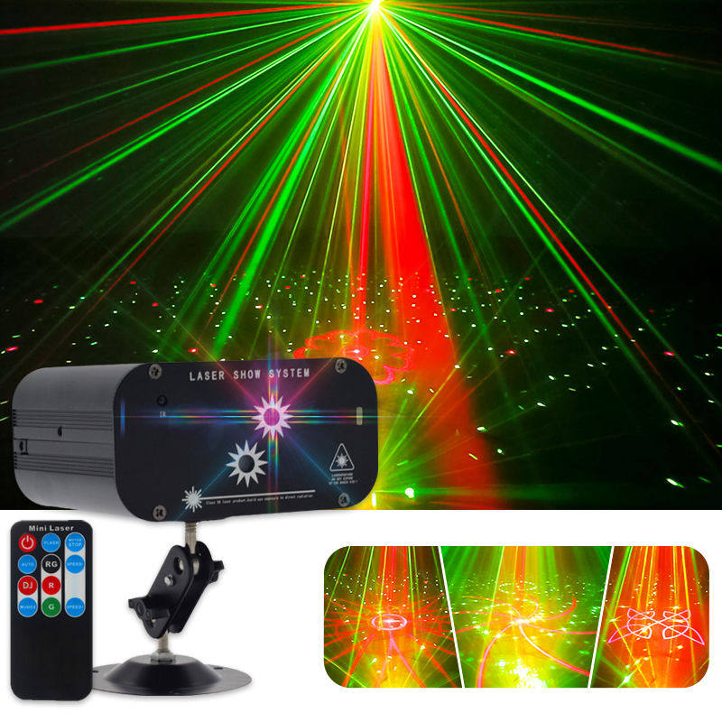 Voice-activated ktv Flash bar Laser stage lights Colorful lights Home room Laser Disco lights Ballroom projection lights