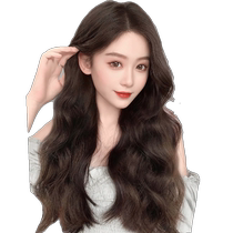 Wig piece for women with long hair seamless real hair piece fluffy hair extension for long hair big wavy hair three-piece patch