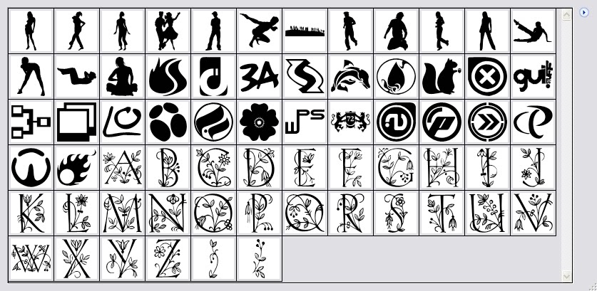 PS自定义形状工具3000多款图案边框动物植物人物花纹图形素材插件