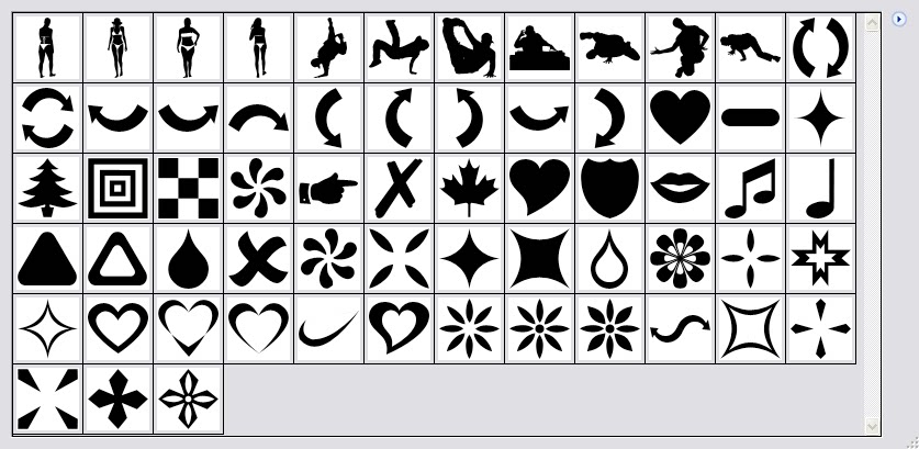 PS自定义形状工具3000多款图案边框动物植物人物花纹图形素材插件