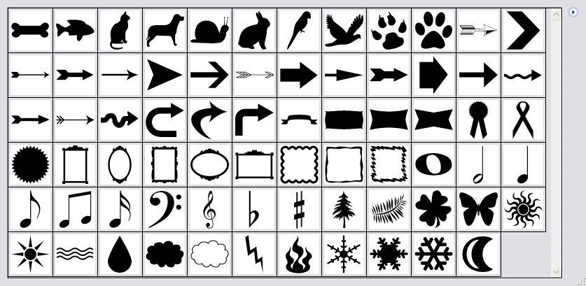 PS自定义形状工具3000多款图案边框动物植物人物花纹图形素材插件