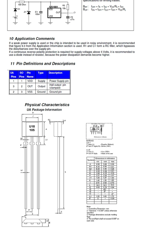 Công tắc hiệu ứng Hall cảm biến từ tính 3144/3503/41F/44E/49E/OH137/U18 cảm biến từ tính cảm biến từ tính