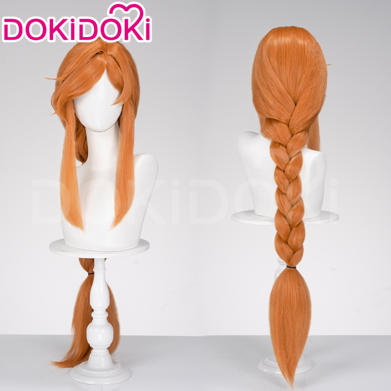 Dokidoki In-Stock Burial of the Fuli Lian Cosplay Wig with Scalp Top Braided Ponytail