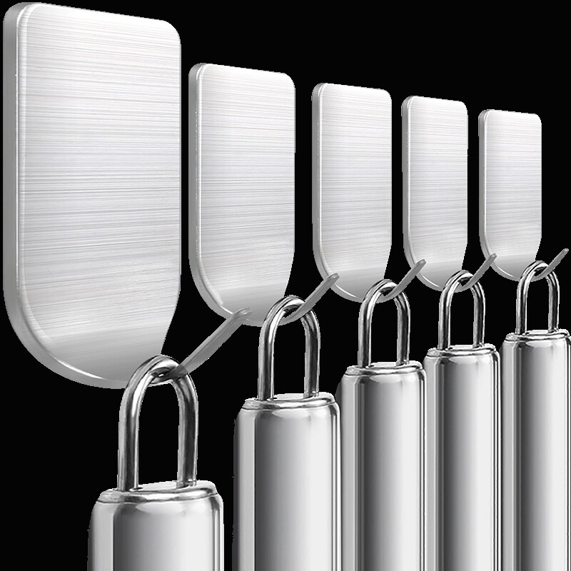 Japan Import M U J E Kitchen Hooks Powerful Double-sided Adhesive Hook Stainless Steel Wall Bearing free of punch