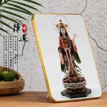 Customized portrait of the Great Auspicious Goddess Buddha statue hanging painting Buddhist hall hanging painting Lucky Goddess crafts table setting marriage