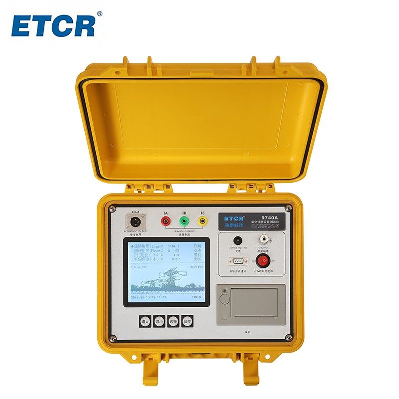 Iridium Tay ETCR9740A ETCR9740B Zinc Oxide Lightning Arrestor Charged Tester