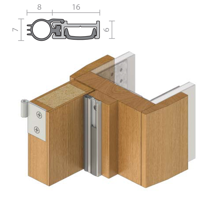 RAVEN Reven door frame sealing strip wooden door slit soundproof strip windproof slit dust-proof anti-insect strips 4 up RP78Si