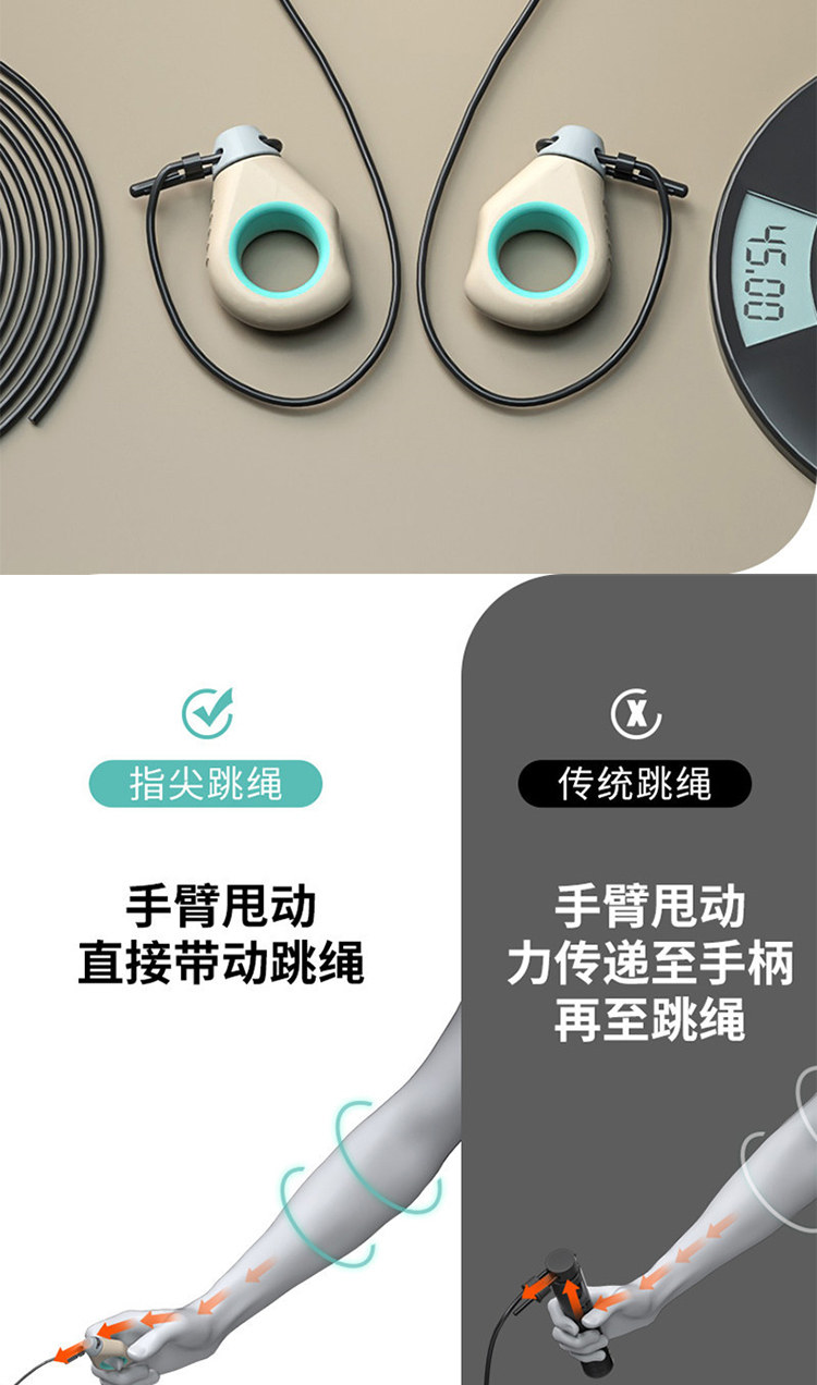 小米生态链  Deepvib 两用款指尖跳绳 图3