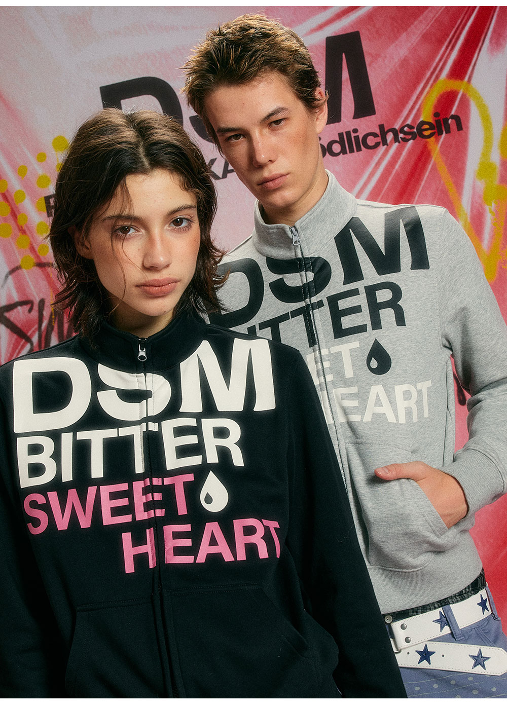 DONSMOKE Letter Print Hooded Sweatshirt