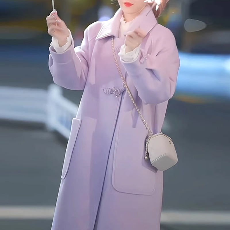 Purple Stylish Mid-Length Trench Coat-Style down Jacket for Women, 2025 New Winter Fashion White Duck down Coat Purple Stylish Mid-Length Trench Coat-Style down Jacket for Women, 2025 New Winter Fashion White Duck down Coat